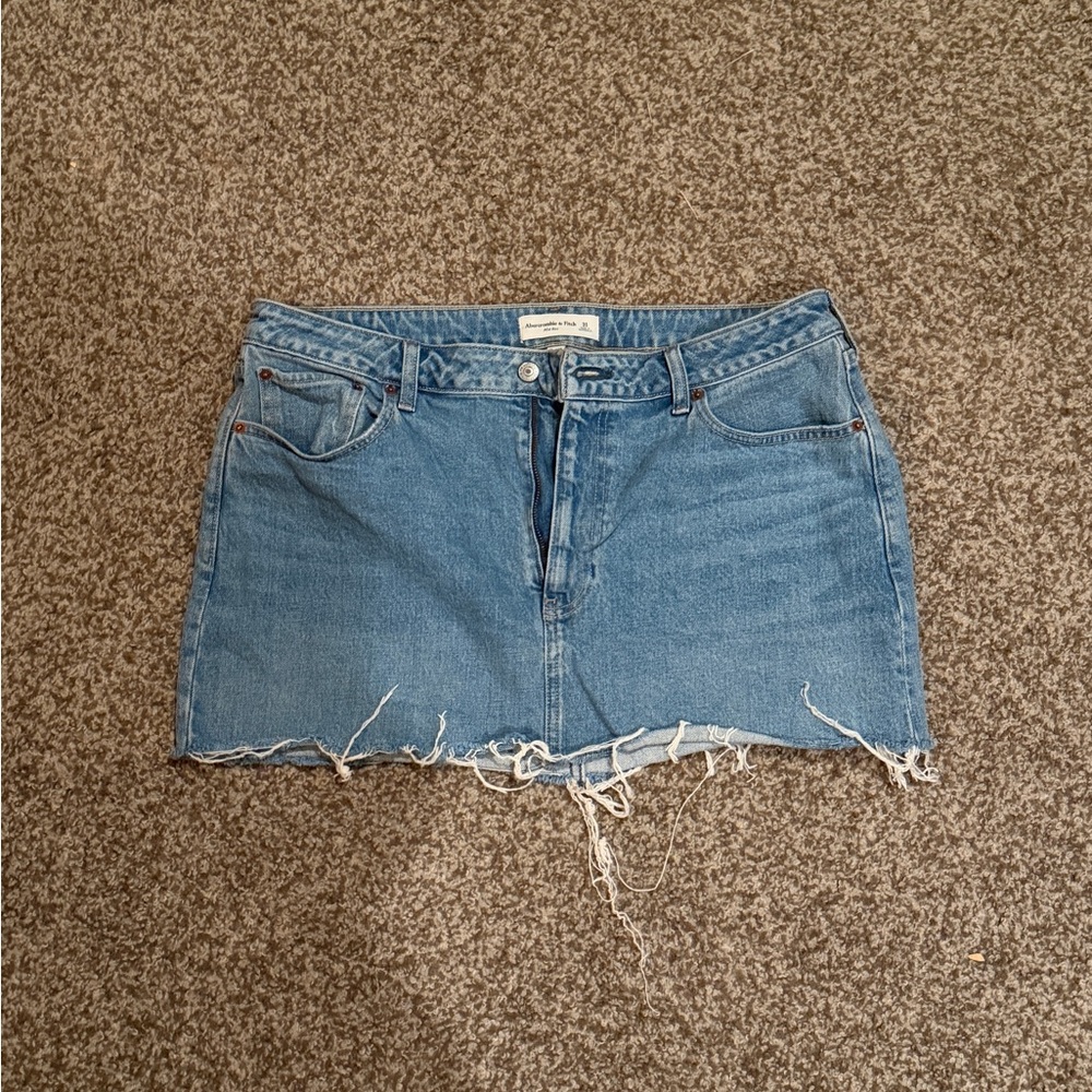 Abercrombie & Fitch Blue Denim Mini Skirt